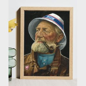 Mest popul�re AGF plakat. Den gamle Fisker inkl. ramme