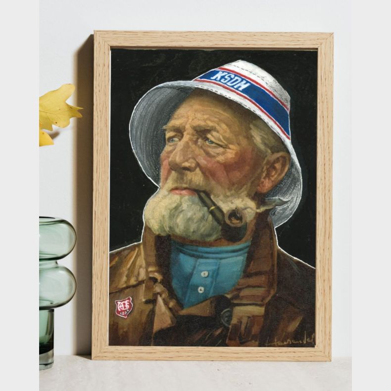 Mest popul�re AGF plakat. Den gamle Fisker inkl. ramme
