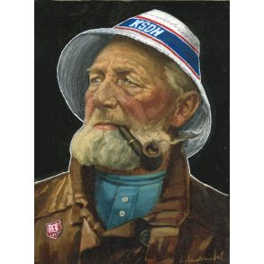  AGF plakat. Den gamle Fisker. ex.ramme