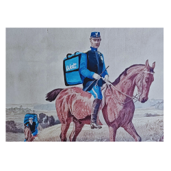 Wolt X Christian IXkunstprint.   Limited edition