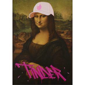 Mona Lisa on Tinder, kunstprint - Limited Edition 